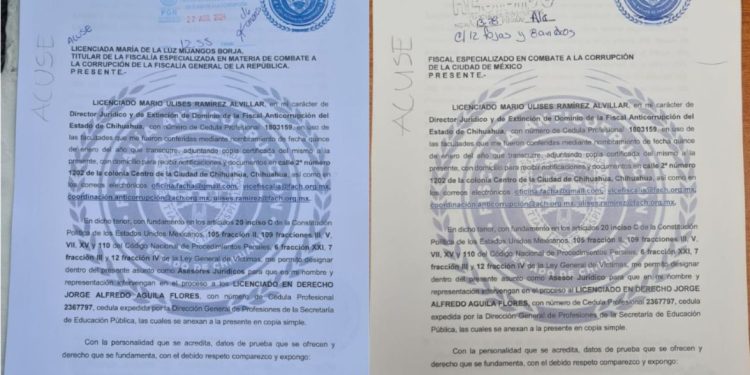 Presenta Fiscalía Anticorrupción del Estado de Chihuahua denuncias por actos contra elementos de la FACH en la Ciudad de México